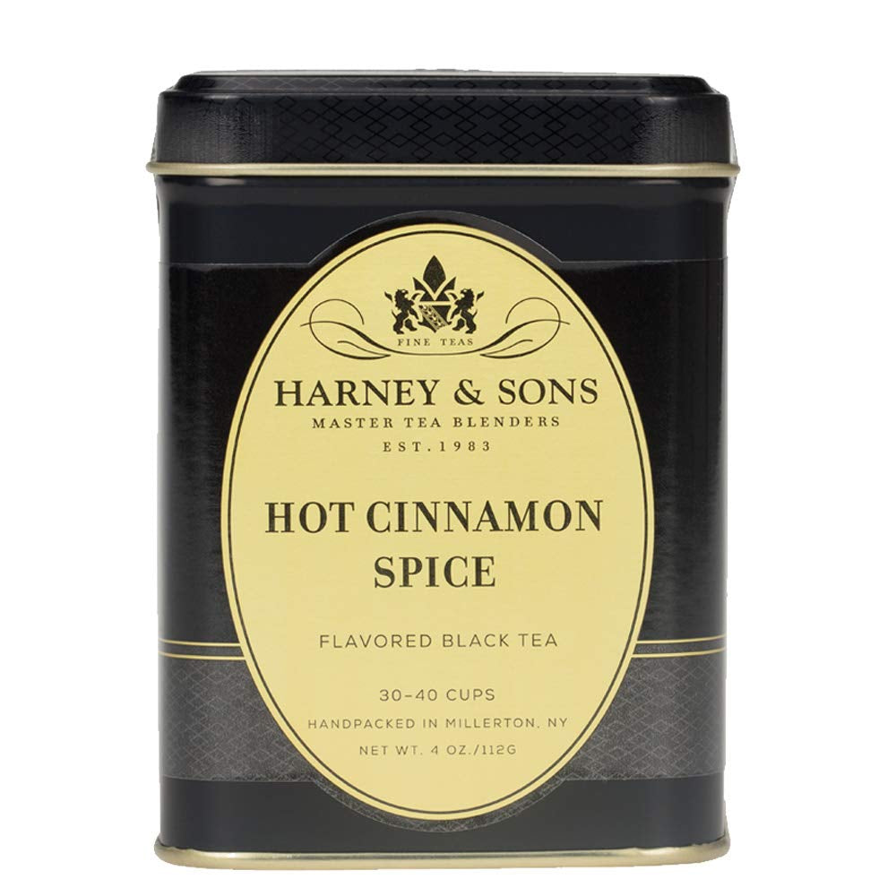 Hot Cinnamon Spice, Loose Leaf Black Tea, 4 Ounce Tin