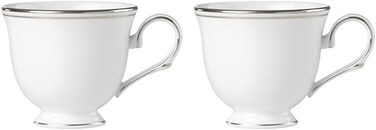 Federal Platinum Teacup, Cup, White, 6 Ounces (Pack of 2)