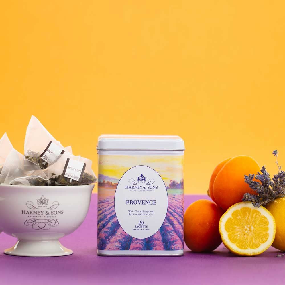 Provence Tea, White Tea with Flavors of Apricot, Lemon and Lavender, (Pack of 2)