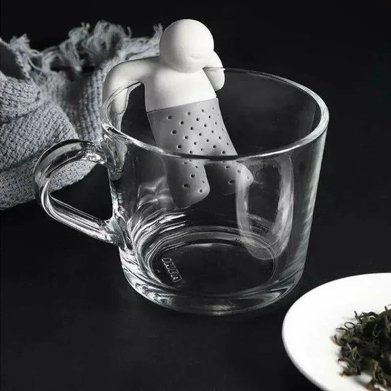 New Mr. Tea Man Model Tea Infuser Food Grade Silicone Tea Infuser Tea Leak Tea Filter Tea Bag