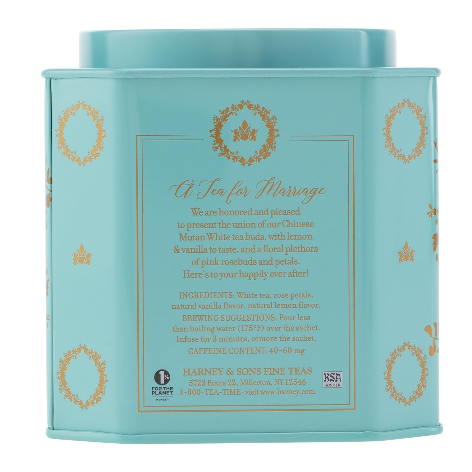 Wedding Tea, a Tea for Marriage, 30Ct Tin