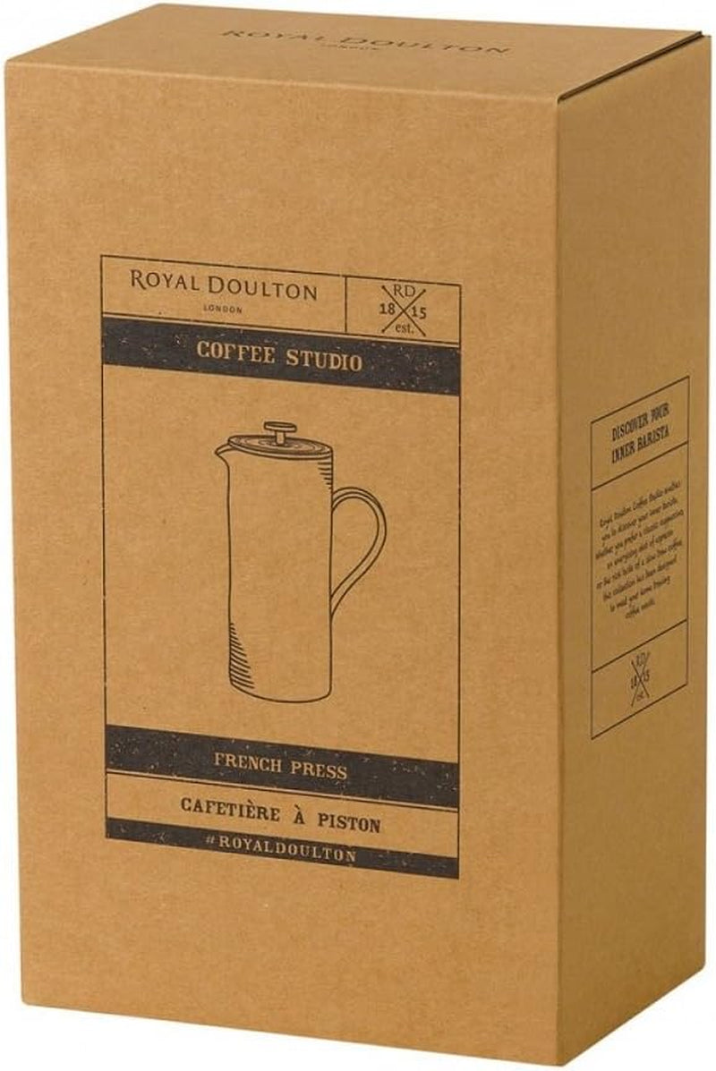 Royal Doulton Coffee Studio French Press, Grey, 50 Oz