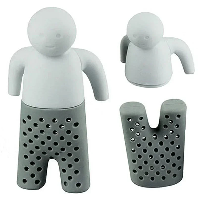 New Mr. Tea Man Model Tea Infuser Food Grade Silicone Tea Infuser Tea Leak Tea Filter Tea Bag