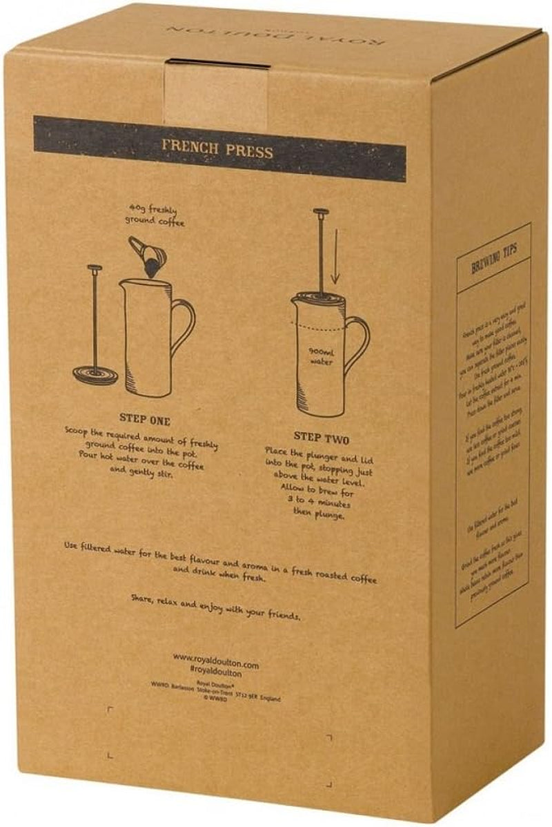 Royal Doulton Coffee Studio French Press, Grey, 50 Oz