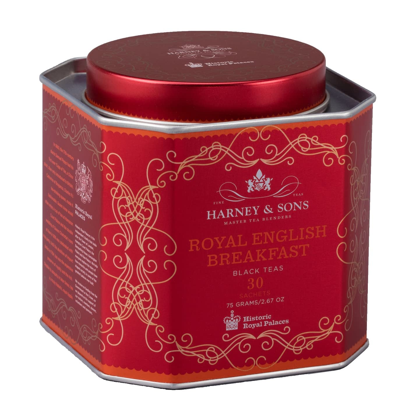 Harney and Sons Royal English Breakfast, Black 30 Sachets per Tin - Pack of 2