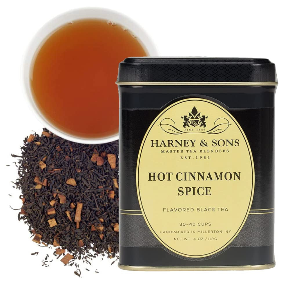 Hot Cinnamon Spice, Loose Leaf Black Tea, 4 Ounce Tin