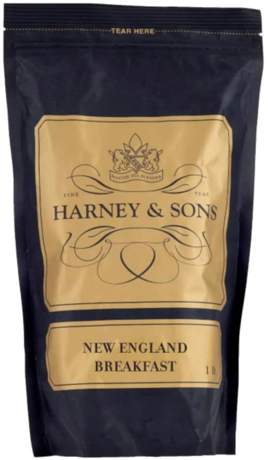 New England Breakfast Loose Leaf Black Tea – Maple Flavored Breakfast Tea, Caffeinated, 16 Oz Bag