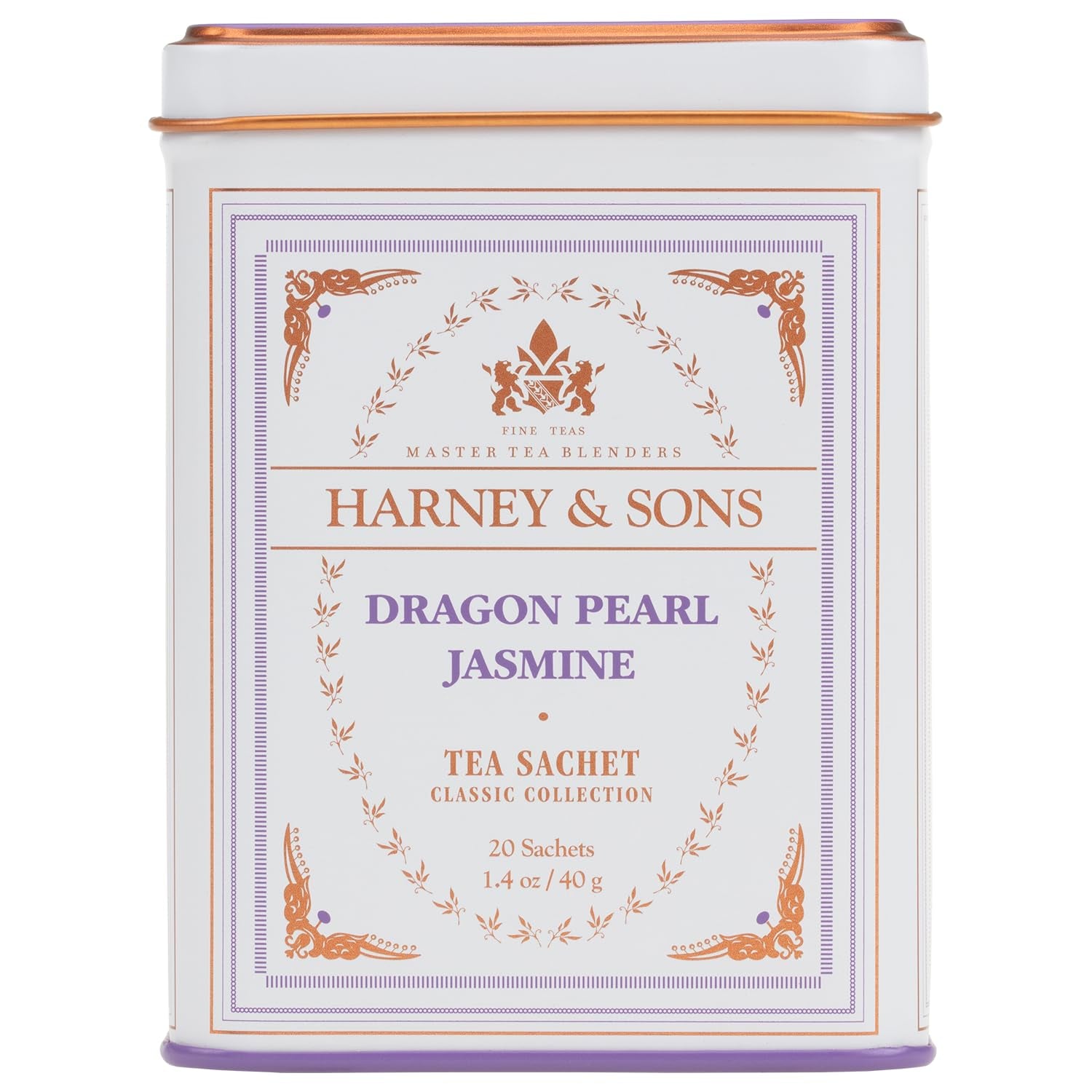 Dragon Pearl Jasmine Tea, 20 Count(Pack of 1) | Green Tea Scented with Jasmine Flowers for a Delicate Floral Aroma. Contains Caffeine.