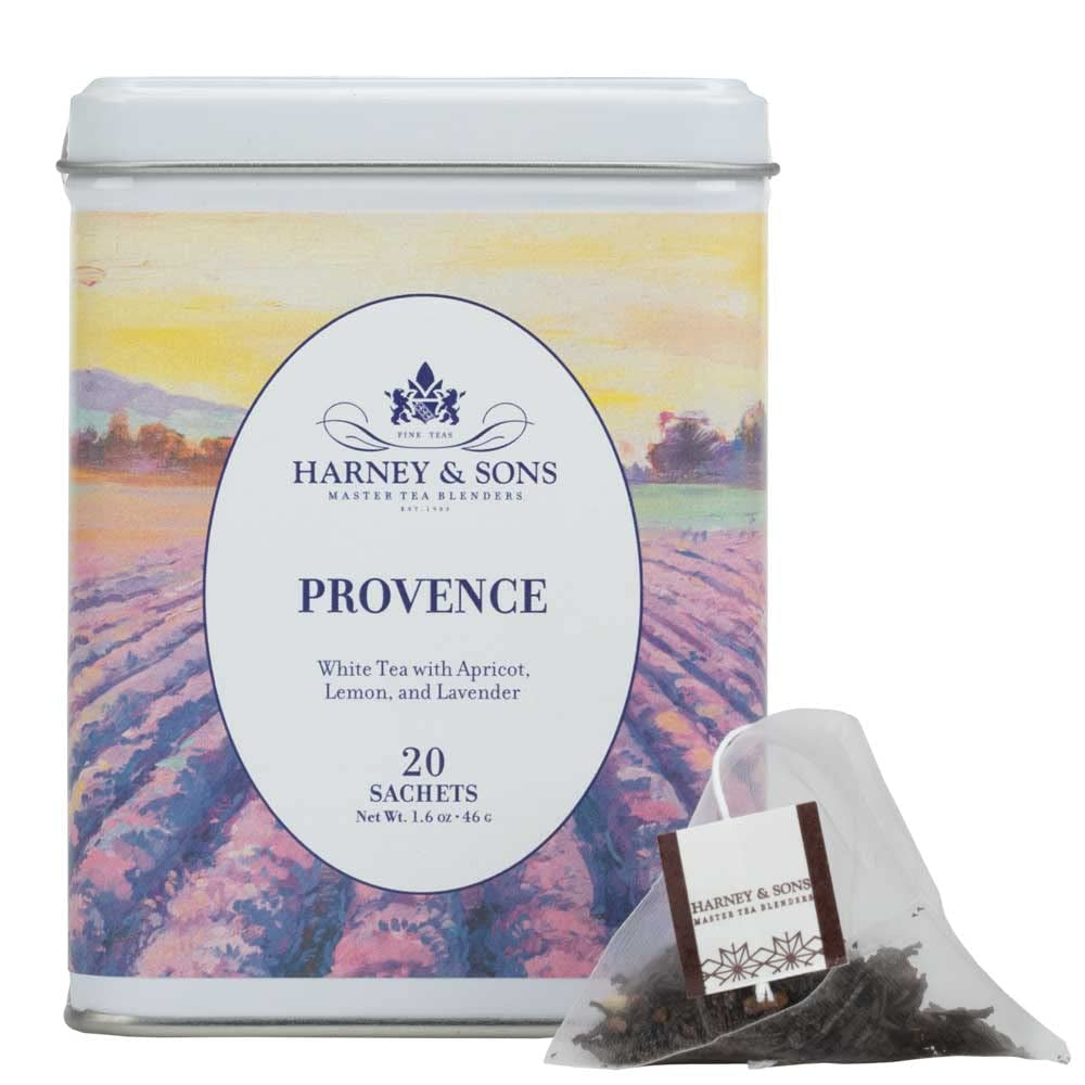 Provence Tea, White Tea with Flavors of Apricot, Lemon and Lavender, (Pack of 2)