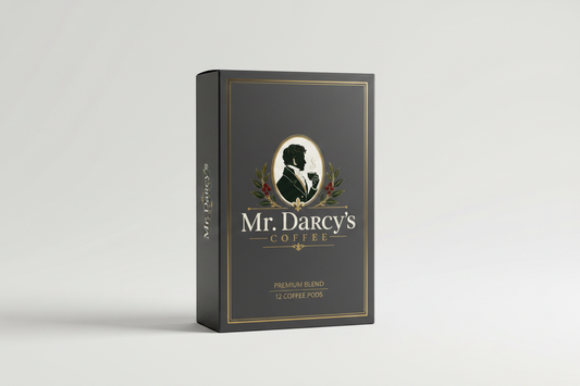 Mr. Darcy's Peru Decaf Pods Box Mockup